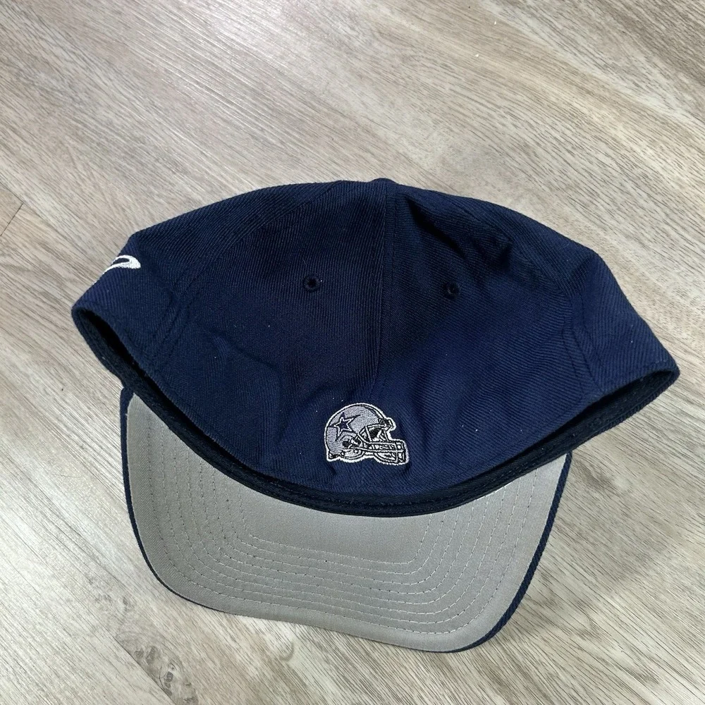 VTG Logo Athletic Dallas Cowboys Fited 7 1/4 Hat NFL Football Blue‎ Wool Cap